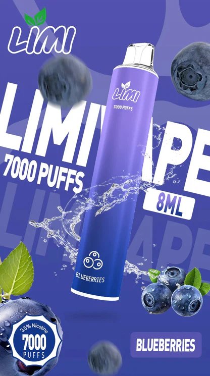 【LIMI】7000口拋棄式電子煙 吸氣即亮LED燈條 8ml 650mAh可充電 3.5%尼古丁鹽 冰感水果系列 現貨秒發:圖片 16