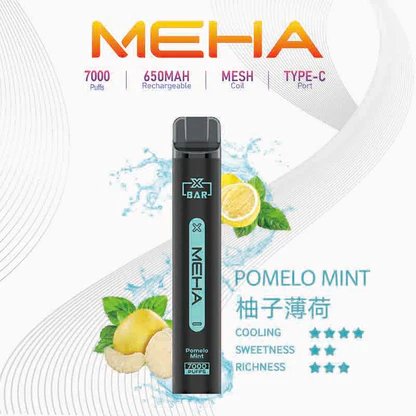 【MEHA XBAR】魅嗨小黑條 7000口拋棄式電子煙 650mAh可充電 3%丁鹽 極強冰感 Mesh芯 現貨秒發:圖片 18
